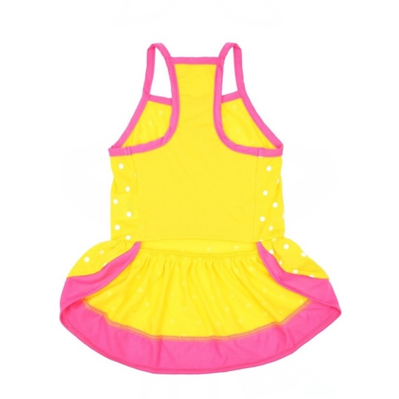 NWT Vibrant Life Yellow Polka Dot Dog Dress XXS - Picture 3 of 6